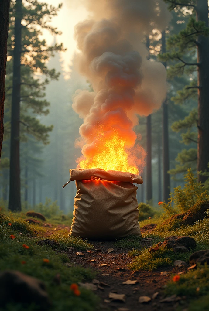One bag can set fire to millions of trees 