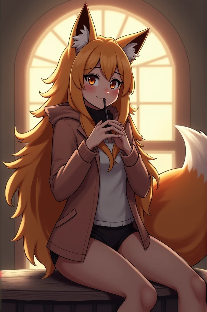 Furry fox girl give me rim job