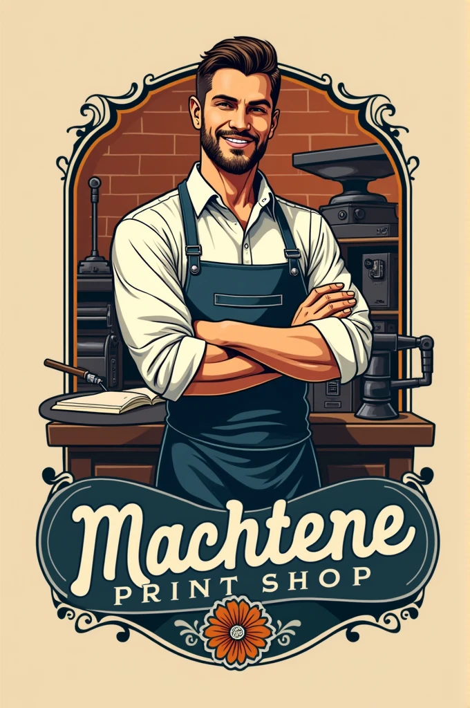 MICHAEL FITTIWY PRINT SHOP LOGO