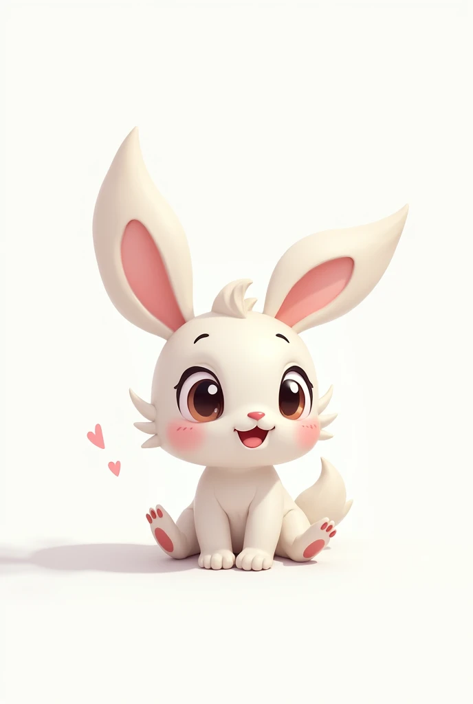 Create a Cartoon Style Character , small and cute captivating, all-white background