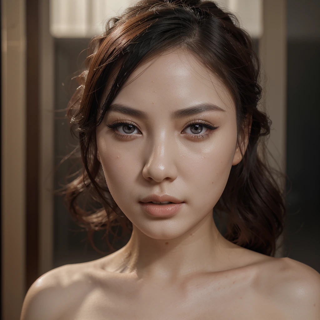 a hot curvy chinese girl, extremely detailed face, beautiful detailed eyes, beautiful detailed lips, long eyelashes, porcelain skin, beautiful facial features, elegant dress, sensual pose, natural lighting, intricate details, digital painting, 8k, hyperrealistic, cinematic, dramatic lighting, vibrant colors, masterpiece, photorealistic