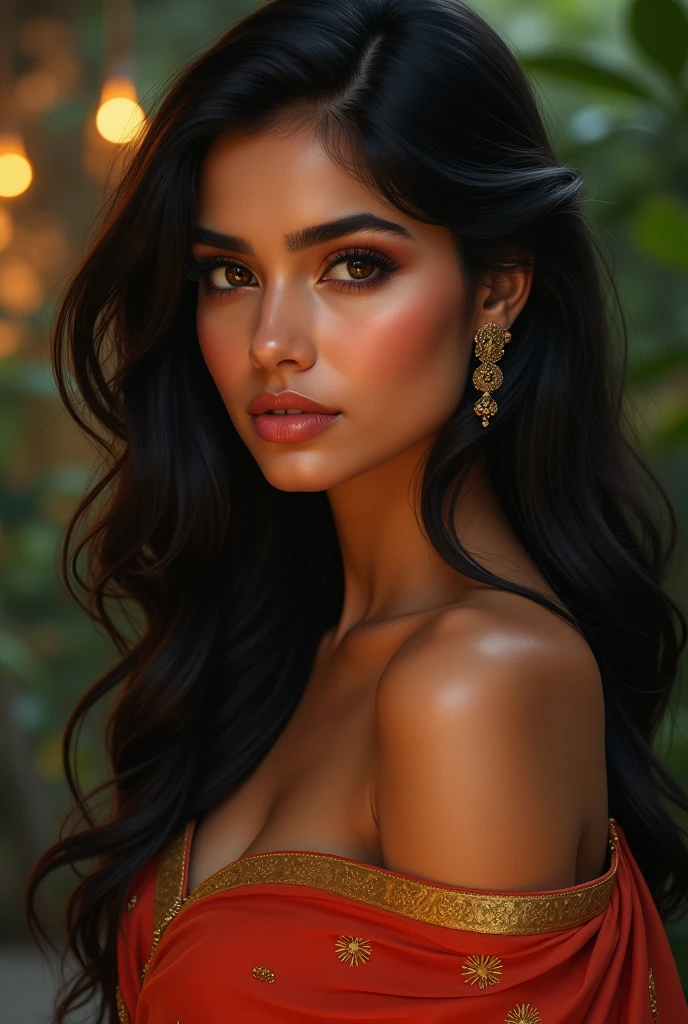Create a sexy hot indian girl