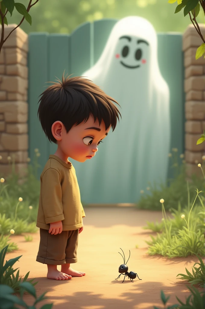 So next time you see a little ant, think twice before you squash it. After all, Prophet Suleiman wouldn’t approve!"**
*Visual Prompt:* A lighthearted scene of a child standing over an ant on the ground, hesitating to step on it. The child’s expression is thoughtful, with a small, ghostly image of Prophet Suleiman smiling approvingly in the background, as if encouraging the child to be kind.
---