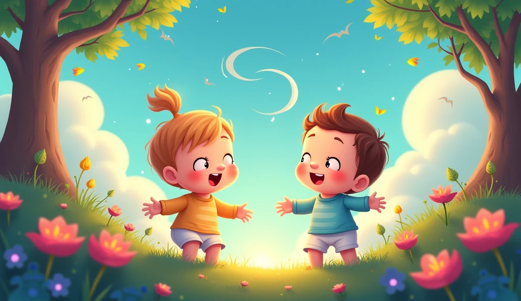 So come and explore, this wondrous place
Where magic grows, and love shines bright on every face
( Use baby girl or boy in this picture as a cartoon characters)