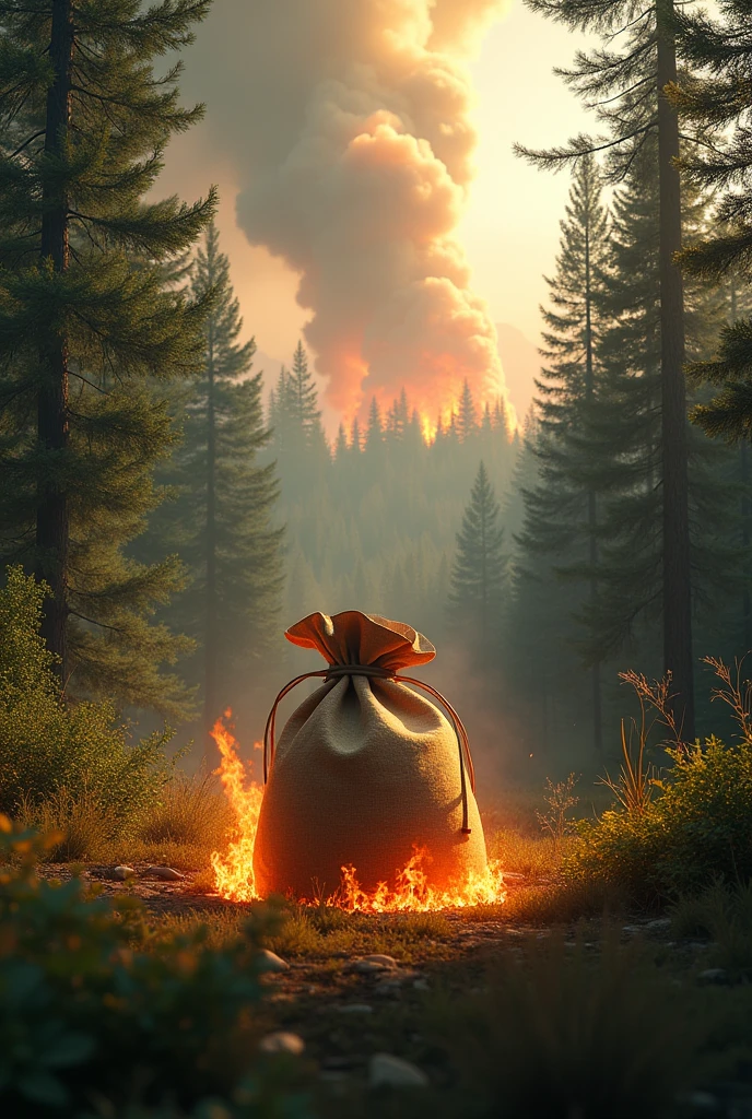 One bag can set fire to millions of trees 