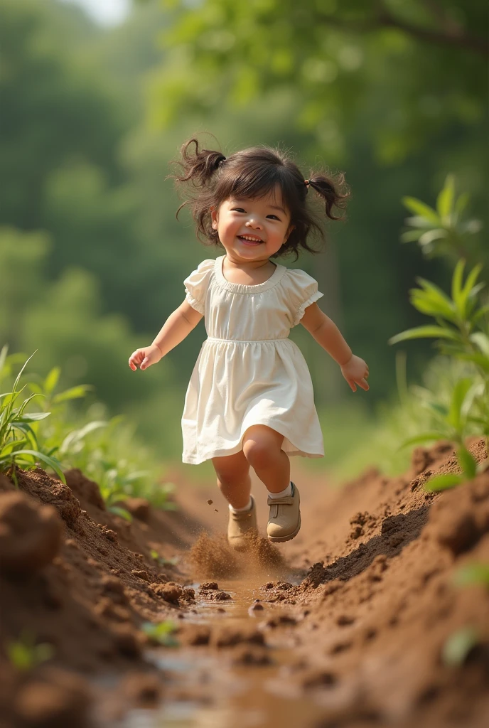 Kid Dress White jumping Mire