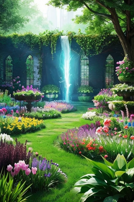 background, Fantasy, wonderful, Fantasy, garden, future, Don&#39;t draw people