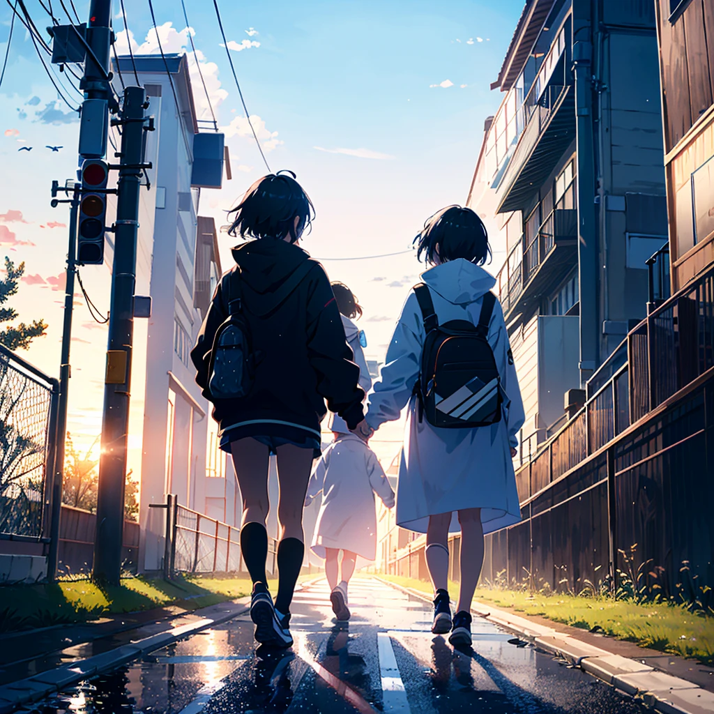 How far will you keep walking? Let's walk together with the wind again. --ar 3:2 --niji 5