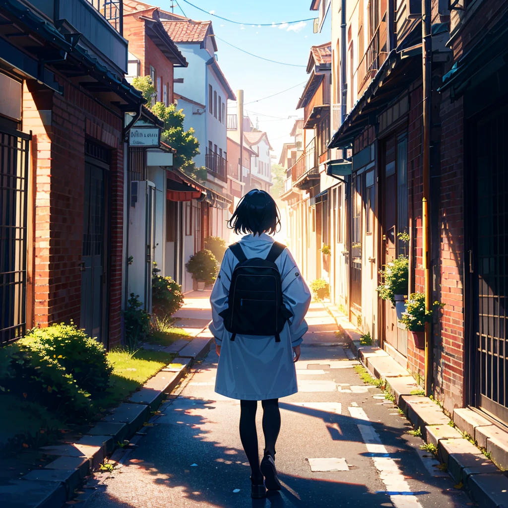 How far will you keep walking? Let's walk together with the wind again. --ar 3:2 --niji 5