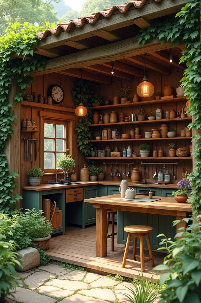 Nature themed house repair shop