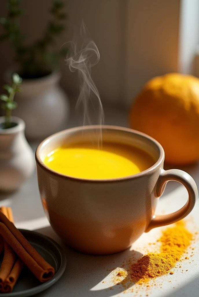 Combat inflammation with Turmeric Golden Milk! Recipe inside."