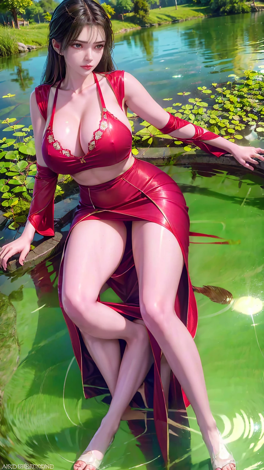 A girl standing on the bed under the stars, delicate smile, beautiful delicate eyes, beautiful delicate lips, extremely delicate face and eyes, long eyelashes, sexy body, flowing hair, best picture quality, famous works, ultra high resolution, (realistic :1.4), RAW photos, (Beautiful face :1.2), (Lying on the water :1.5), 1 girl, (Surreal), (8K), (4K), physical rendering, starry sky, ((full body shot)), barefoot, cross-legged, wearing a dress, long skirt