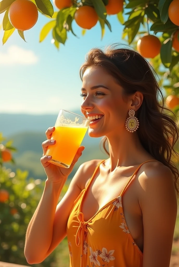 Valle orange juice advertisement