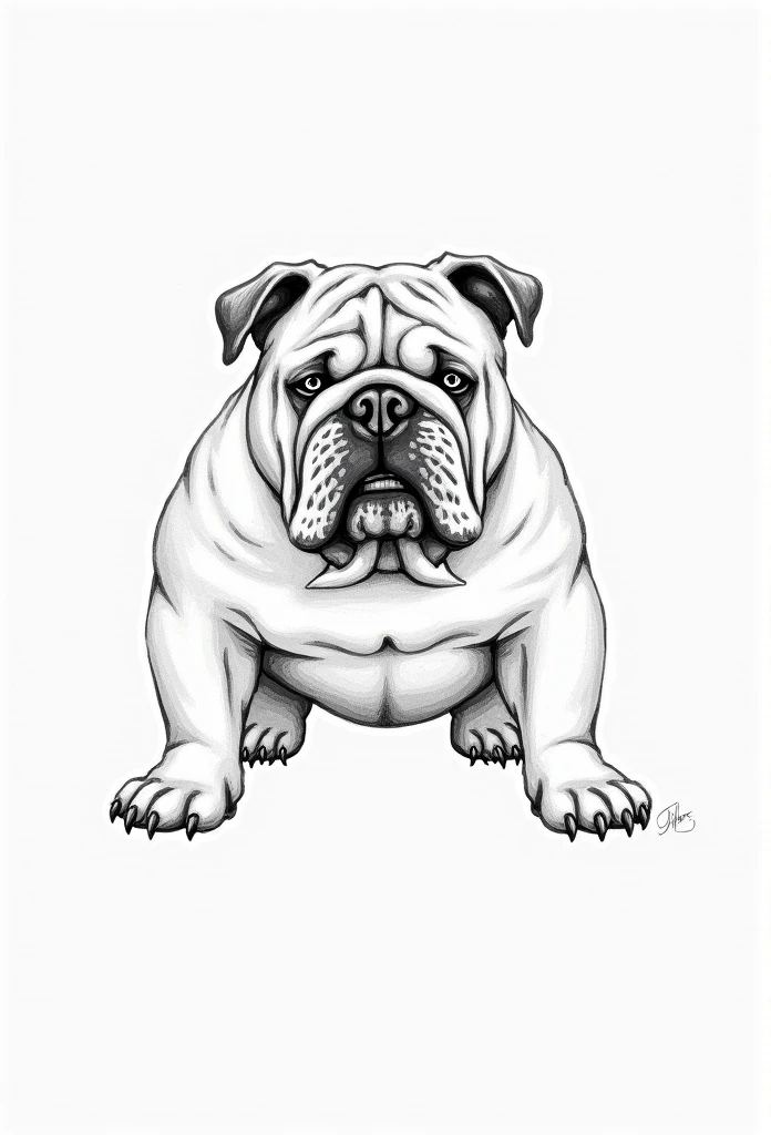 english bulldog sketch