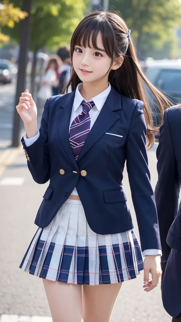 cute､high school girl､Idol､uniform､blazer､mini skirt､See-through､Fluttering in the wind