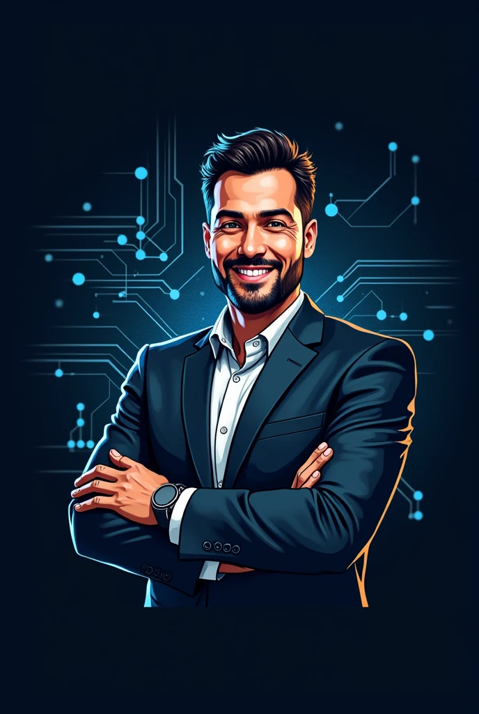 Create a logo for a computer networks, telecommunications and CCTV professional . With the name Fernando Batista.