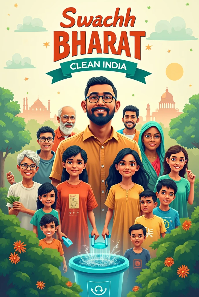 poster making on swachh Bharat