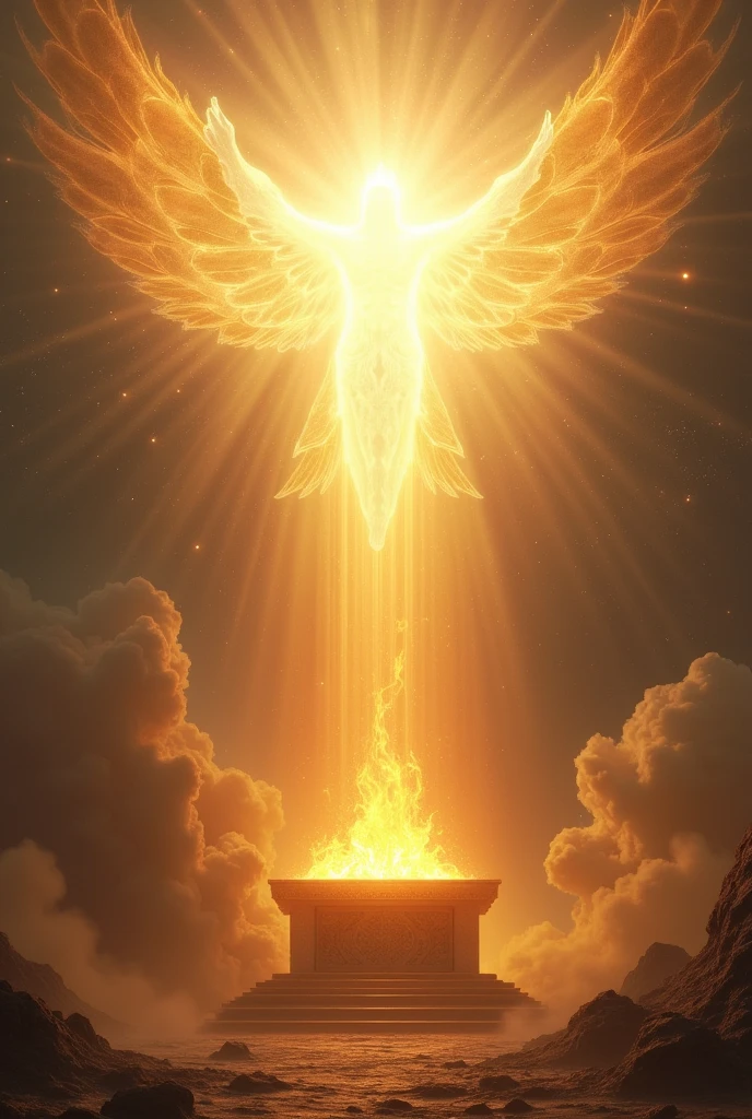 In Heaven From the throne of most high GOD light shines and no one can see him because of the glorious light shines from his face and the alter is burning with Intense fire in heavenly place.