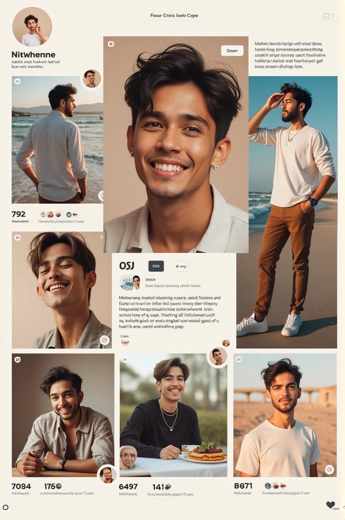 Instagram profile in boy 