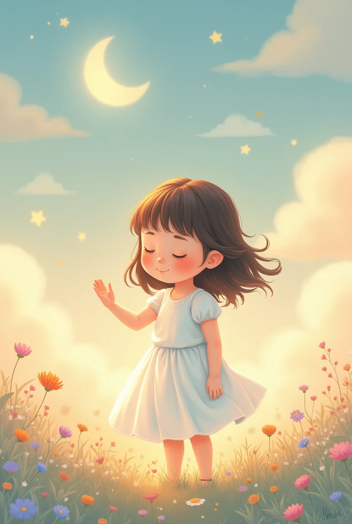 Sleep introduction icon girl