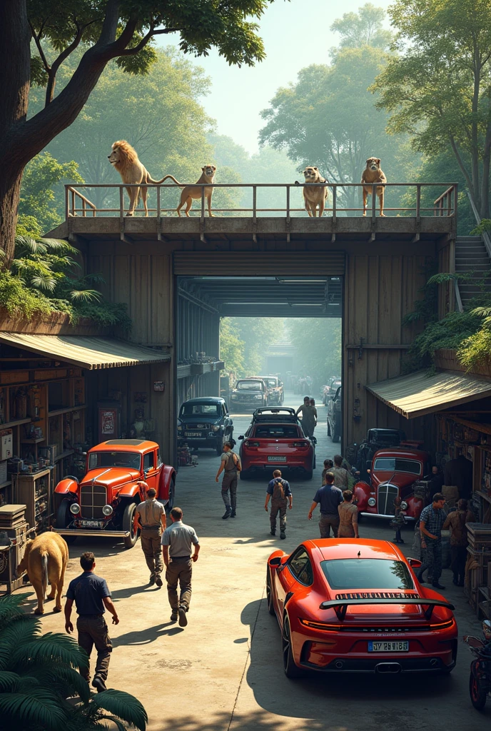 Zoo, auto parts shop