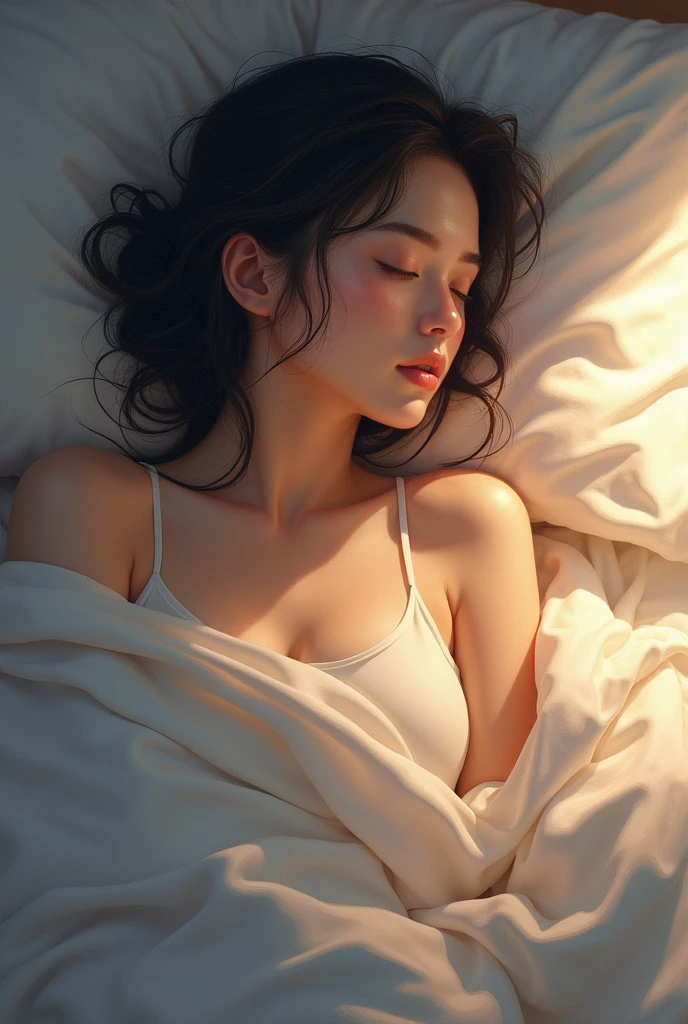 Sleep introduction icon woman
