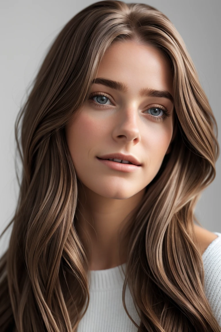 1 personne, (realistic:1), brown-hair, Longhaire, Iris, blissful
