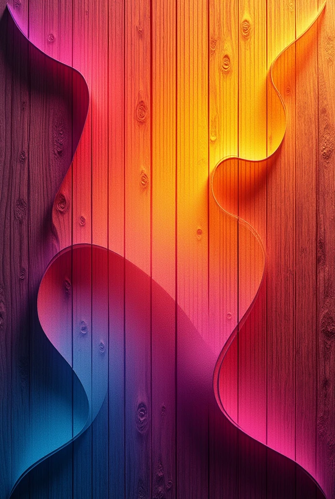 Wooden background with vibrant colors for flyer