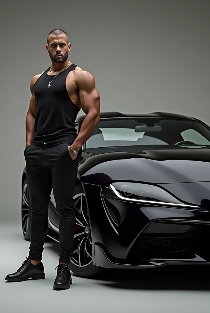 Black supra standing man position 