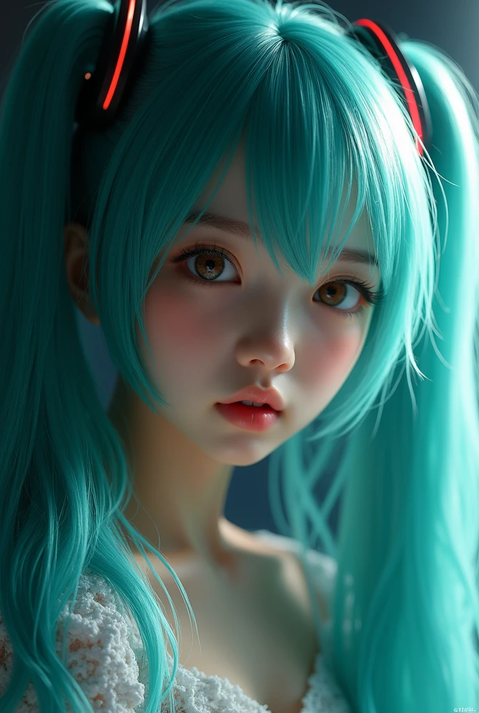 Hatsune miku with front lighting