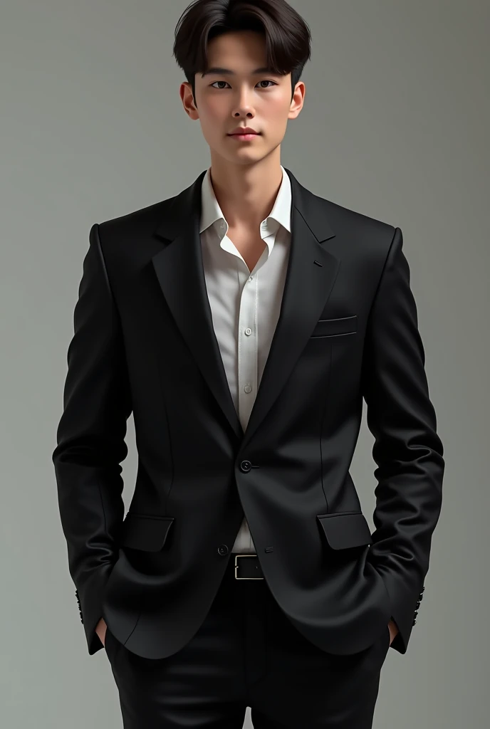 A 19 year old boy, 60 kg wajan, I am wearing a full black blazer."