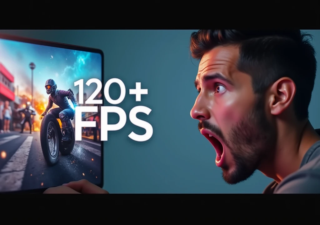 Samsung S24 mobile Bgmi test with Shocked man and 120 fps indicator YouTube thumbnail 