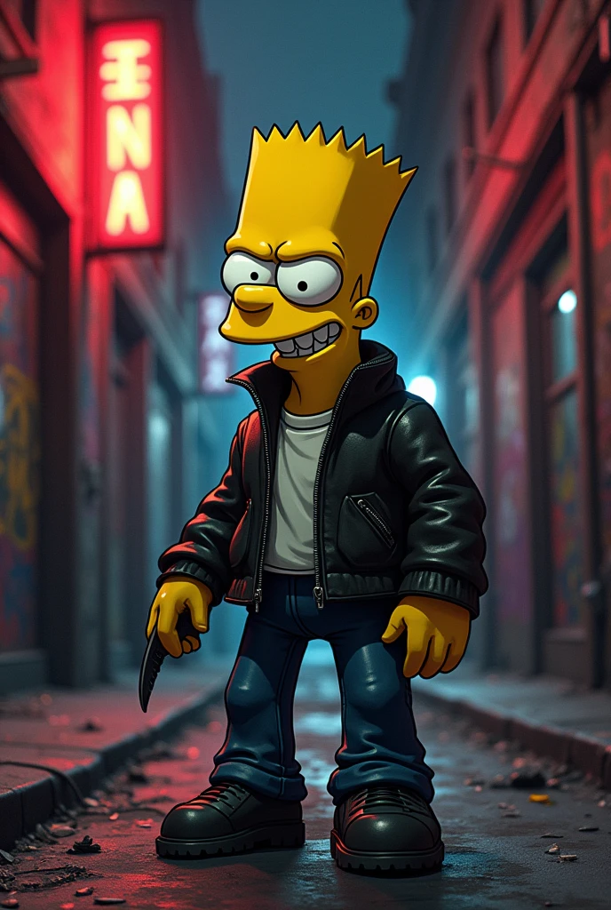 Bart Simpson gangster