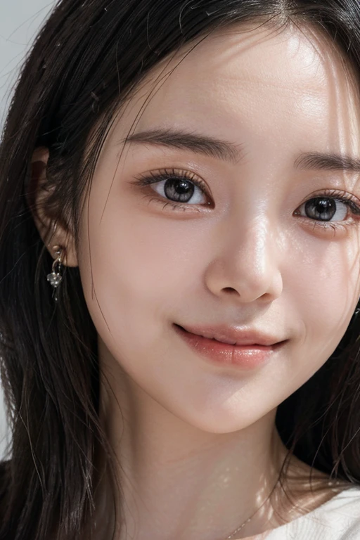 (2 Japanese beautiful girl,), (Small breasts:1.5,),(solo,,Textured skin, Detailed skin,Detailed face,Detailed eyes,detailed posing,Natural eyebrows,Sparkling Eyes,High detail, Highest quality, Super detailed, Surrealism, ,8k,RAW Photos,Photographicism,Professional Lighting,Ray Tracing,Aperture F1.2,Portrait Photography,Natural Light),(((Black Hair, Natural Makeup,Simple earrings, Disheveled Hair, Off-screen, Close-up, smile, )))