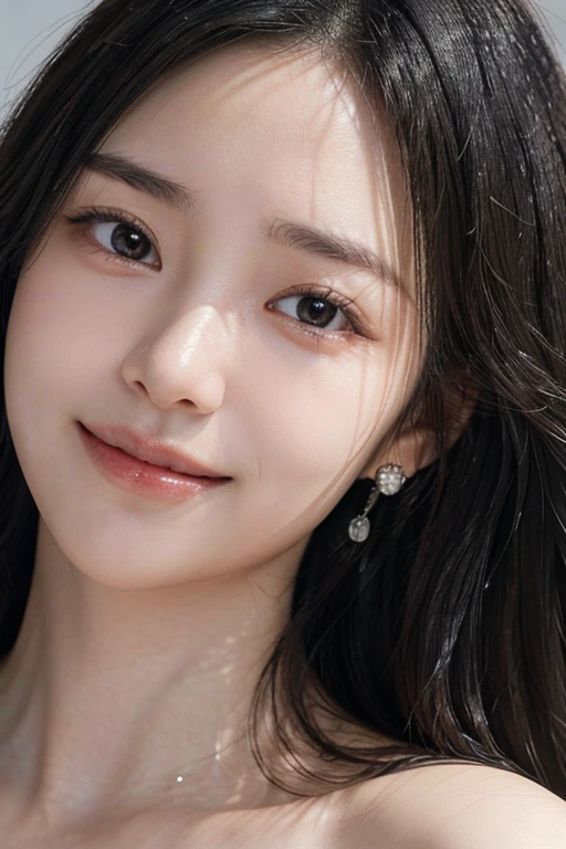 (2 Japanese beautiful girl,), (Small breasts:1.5,),(solo,,Textured skin, Detailed skin,Detailed face,Detailed eyes,detailed posing,Natural eyebrows,Sparkling Eyes,High detail, Highest quality, Super detailed, Surrealism, ,8k,RAW Photos,Photographicism,Professional Lighting,Ray Tracing,Aperture F1.2,Portrait Photography,Natural Light),(((Black Hair, Natural Makeup,Simple earrings, Side Up, Off-screen, Close-up, smile, )))