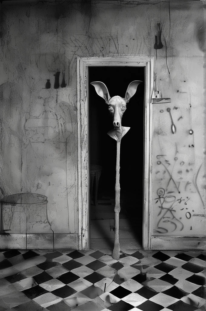 Roger Ballen Style - non-euclidean melancholy, in the Roger Ballen photography style