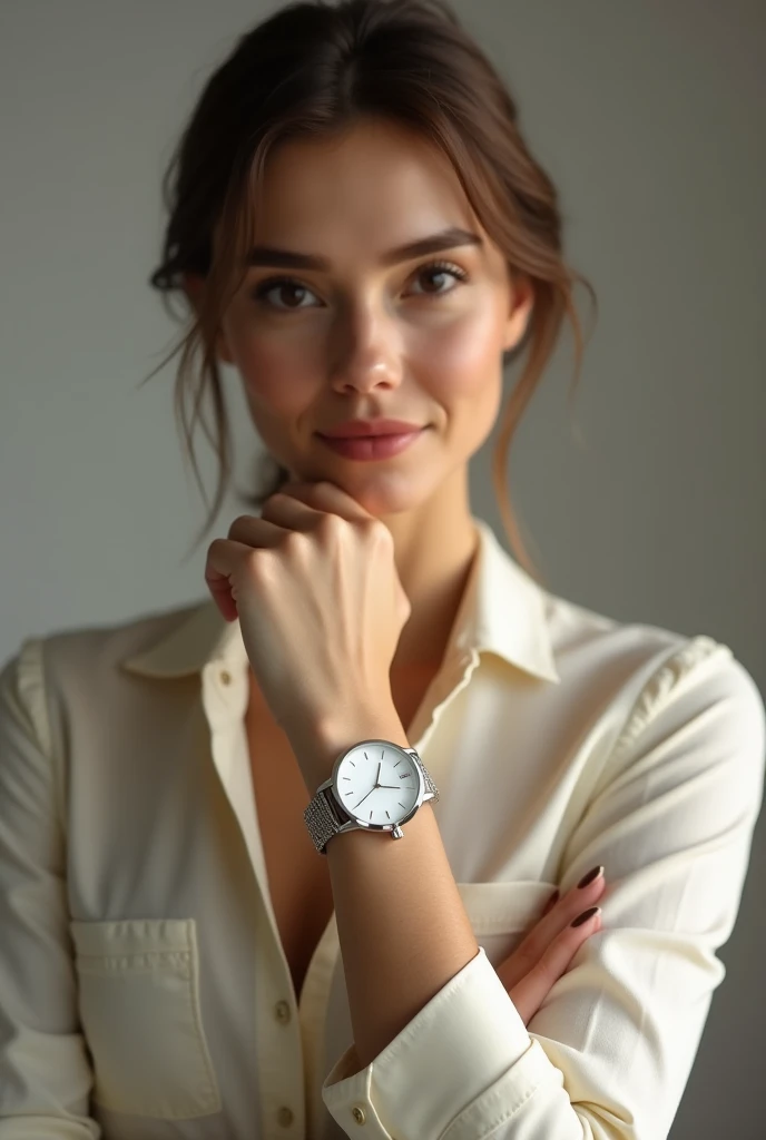 Woman wearing a watch
