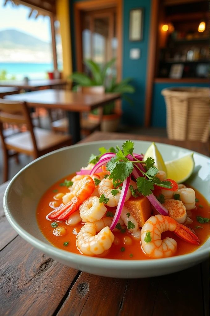 Ceviche food from Ecuador
