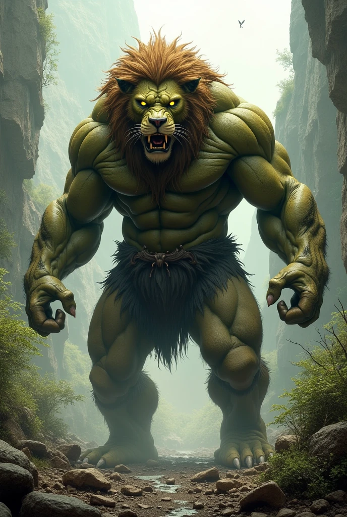 Hulk mix with lion