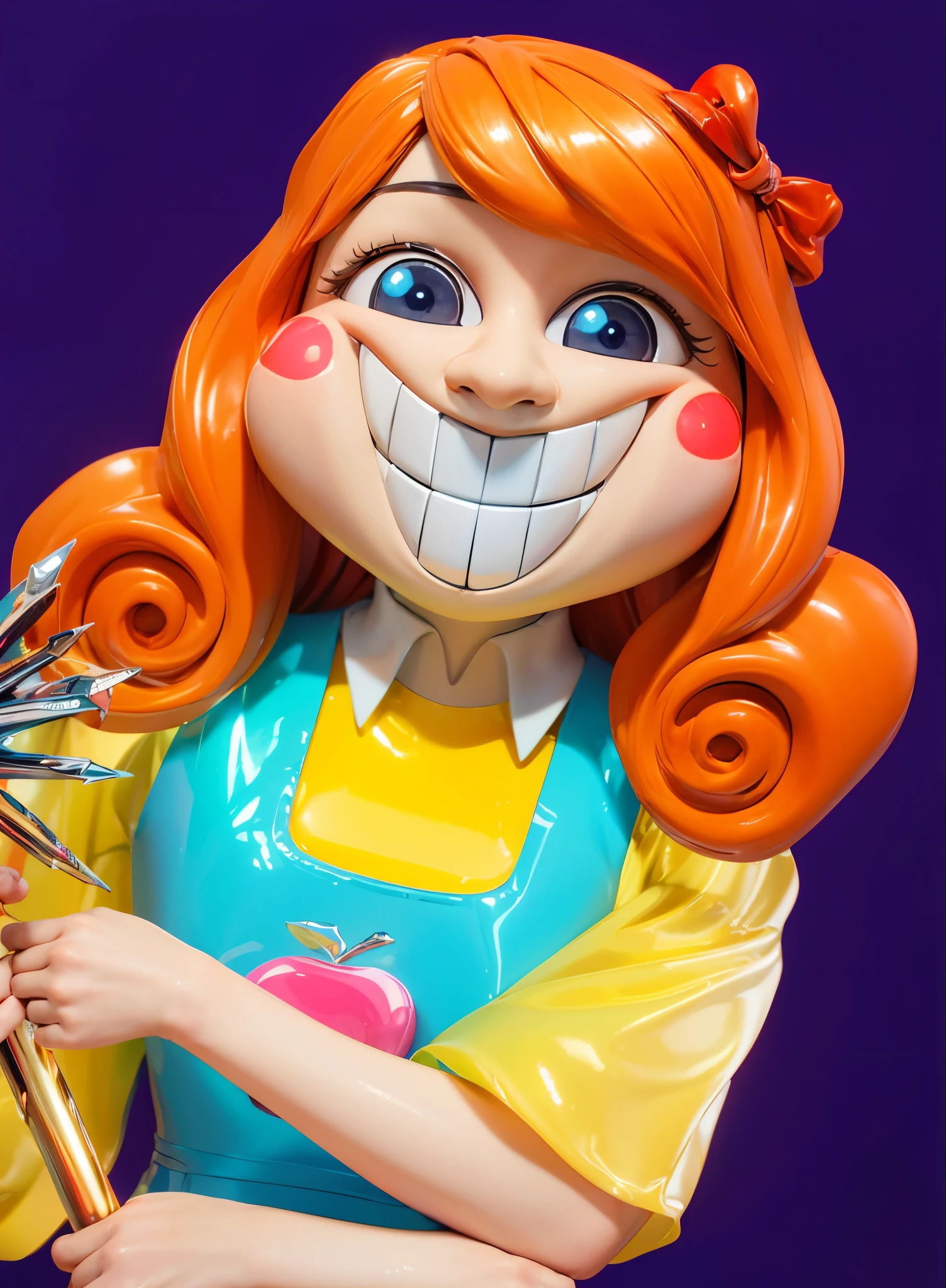 3d style, simplified design, 3d render, glossy texture, smooth 3d model, multiple light sources, rim light, sharp post effects render, (glossy plastic texture with multiple big light probe refractions), perfect cgi, smooth silhouette, high intensity refraction, (super glossy material), most beautiful vfx , blue background, plastic refractions, realistic, 4k, high resolution, rim light, photo shoot, commercial photo, profile shot, 4k, rim light, high resolution, 4k, glossy texture, smooth 3d model, multiple light sources, rim light, sharp post effects render, (glossy metallic texture with multiple big light probe refractions), perfect cgi, cgi art created only with gradients, smooth silhouette, high intensity refraction, (super glossy chrome material), most beautiful vfx, blue background, chrome metal refractions, multiple light sources, rim light, sharp post effects render, perfect cgi, digital art, detailed digital art, reflective, best quality, 4k, masterpiece:1.2, ultra-detailed, realistic, vivid colors, dark and moody lighting, The image of the highest quality, ensuring every detail is showcased perfectly. It in 4k resolution, allowing viewers to immerse themselves in the richness of the colors and intricate details. The realistic rendering. under the spotlight, reflecting, high-resolution image, realistic rendering, dark background, and rim light photorealistic
