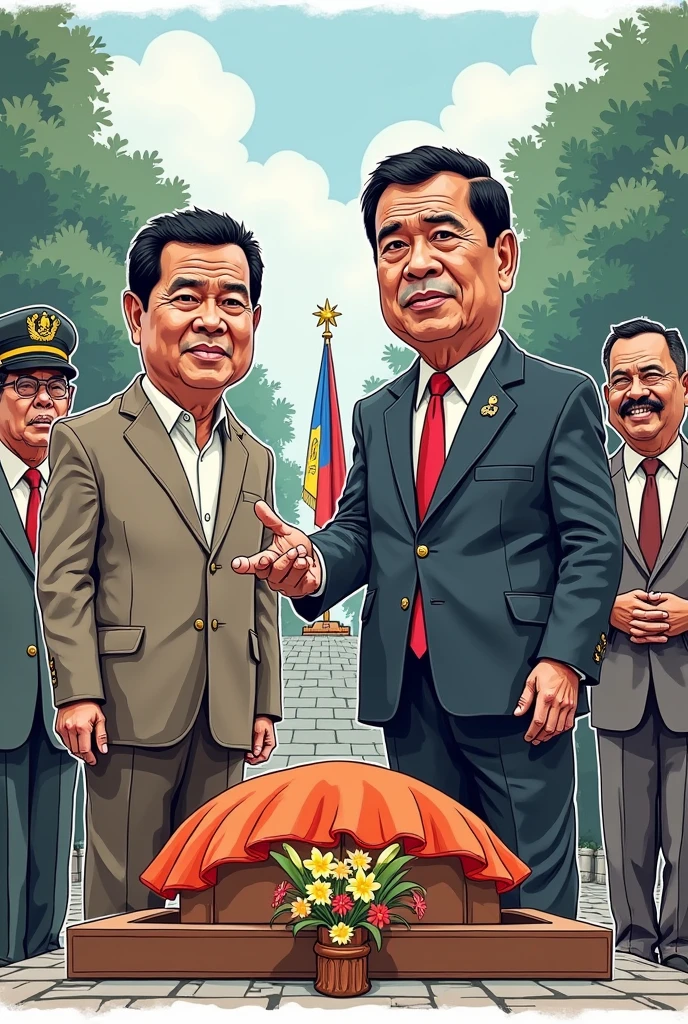 Duterte on marcos burial editoryal cartooning