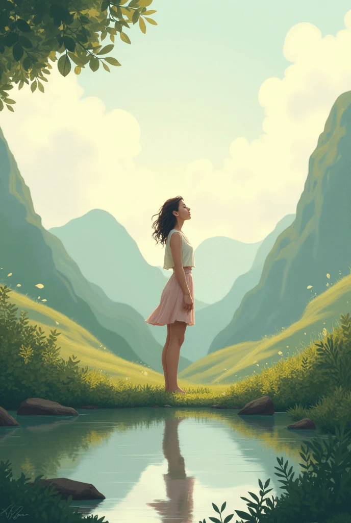create an image with the following words: youth, Freedom , tranquillity, time