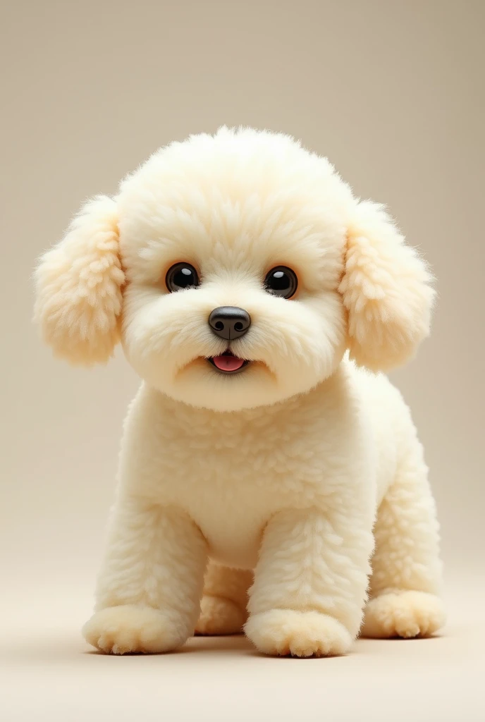 White toy poodle shaped bread, More details More details, Genuine, Genuine,The ears are short,The face is round