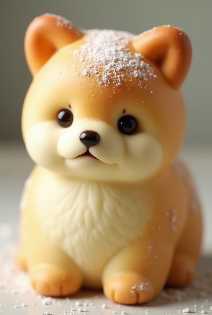 Cream-colored Pomeranian-shaped bread, More details More details, Genuine, Genuine,The ears are short,The face is round