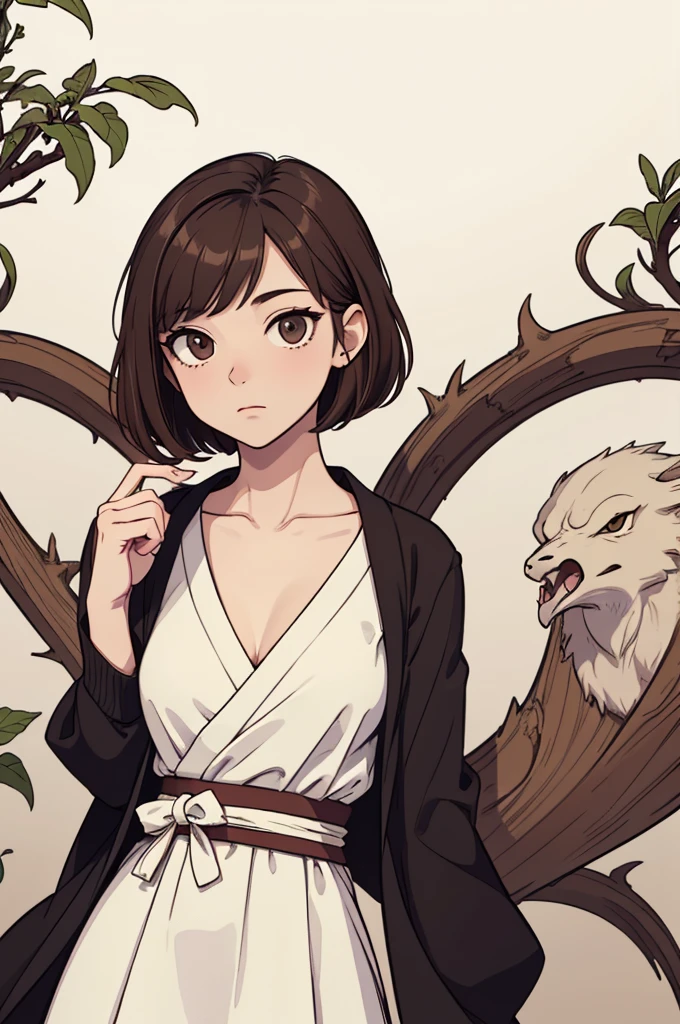 (((masterpiece, best quality, ultra highres, 1 girl, solo, no background))), super detailed skin and face and eyes and finger, beautiful japanese woman, small breasts:1.5, skinny, light brown hair, very short hair,pixie haircut, cowboy shot, white background, 2D anime, boyish, expressionless, Various clothes, Various poses, Please draw the entire character within the frame, ensuring that the head, arms and legs are not cut off, with the character positioned centrally,