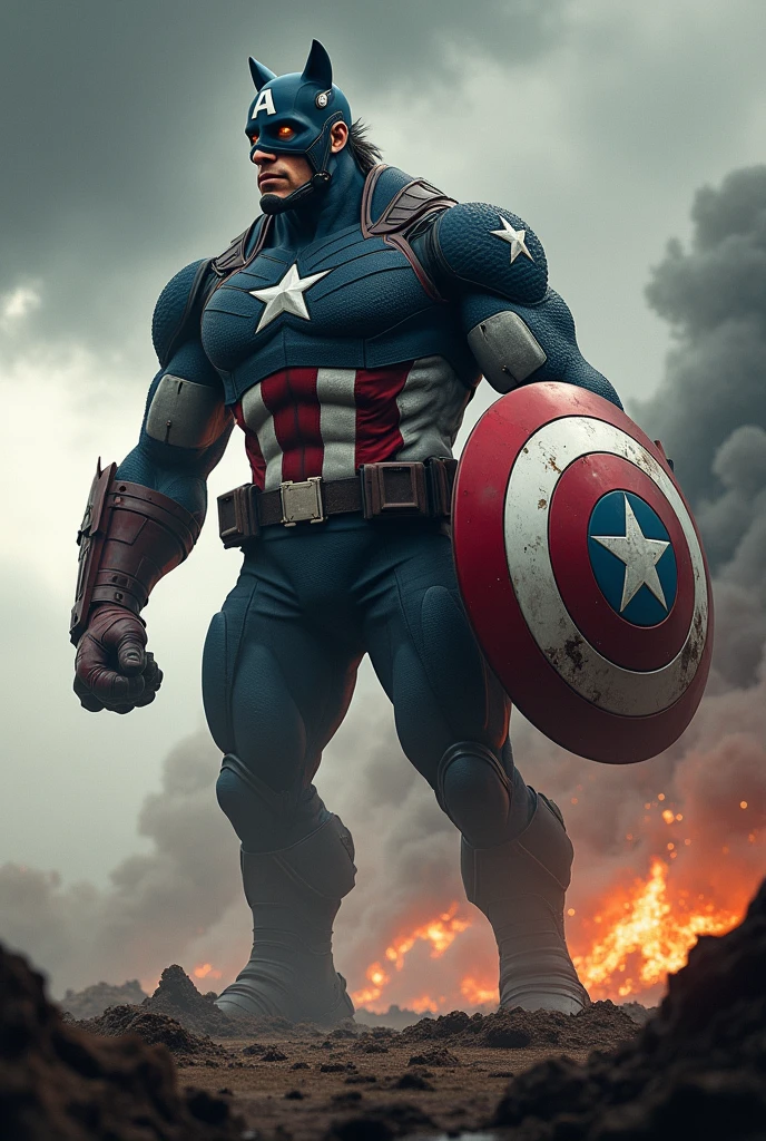Real Captain America mix horse  monster 