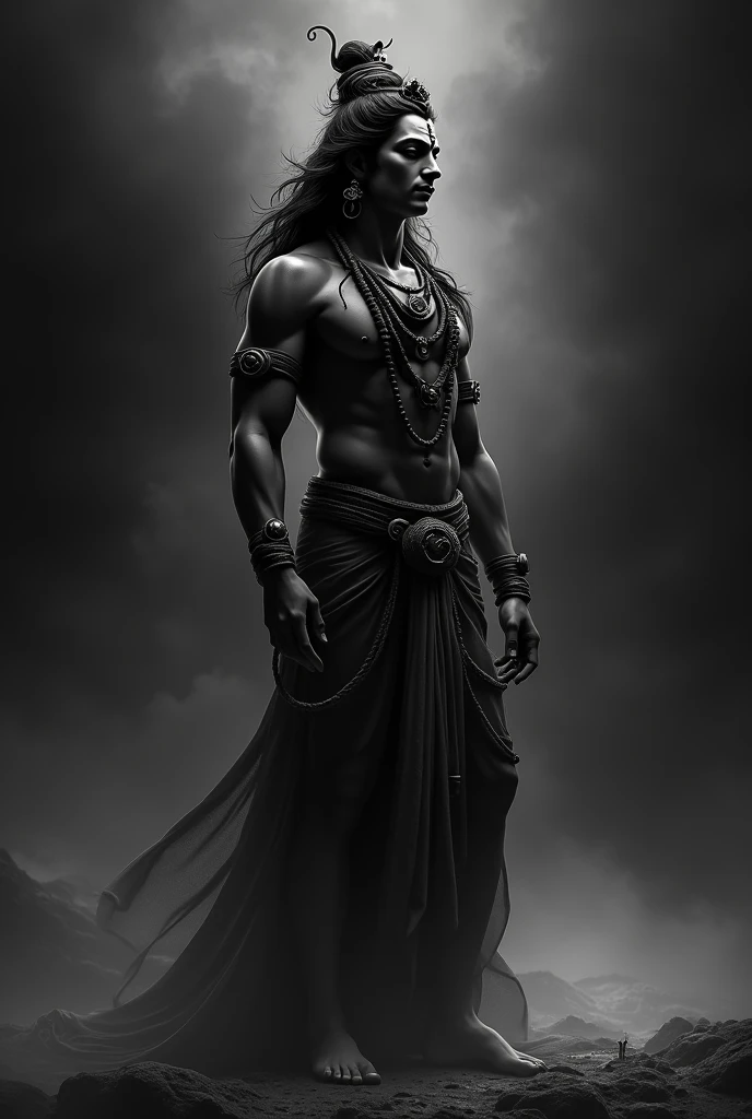 Bholenaath wallpaper 4k black and white 
