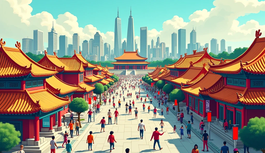 Cartoon Style,Beijing