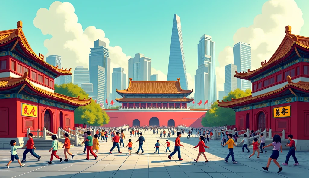 Cartoon Style,Beijing