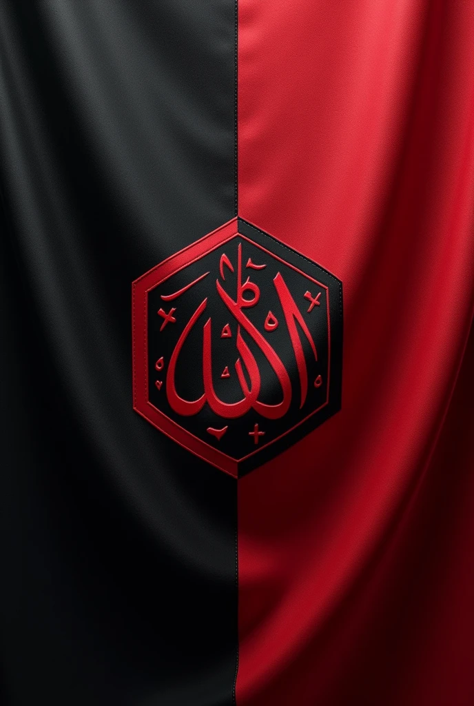 Create a new flag that it's colour is black and red with a shahadah on it